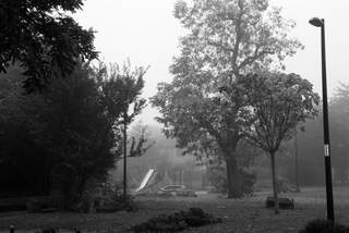 Margaret McMillan Park in the Fog, Deptford