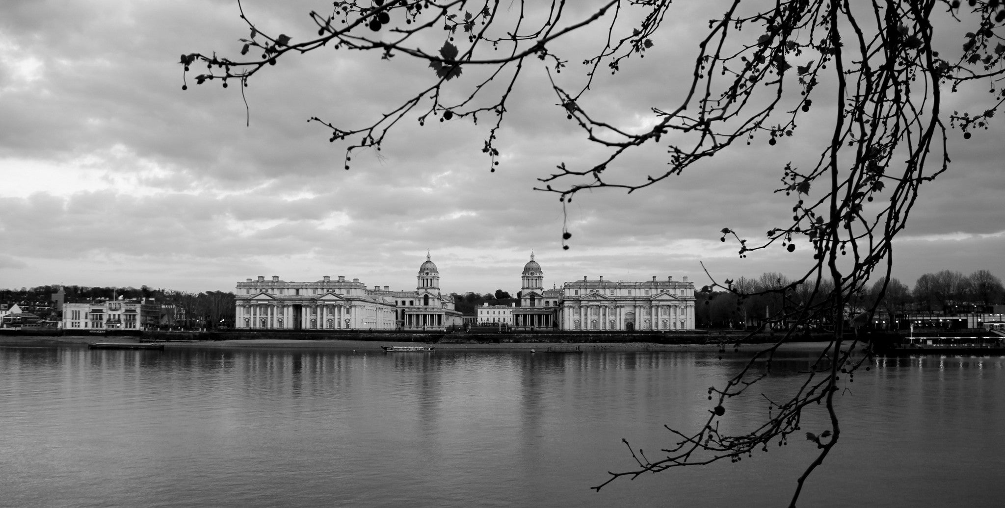 Greenwich Naval College, Panoramic Black and White