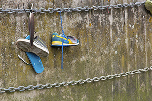 Hanging trainers 1