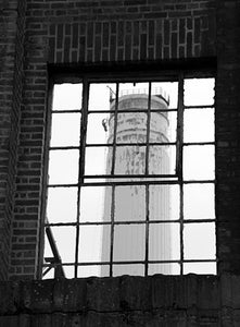 Battersea Chimney View B&W